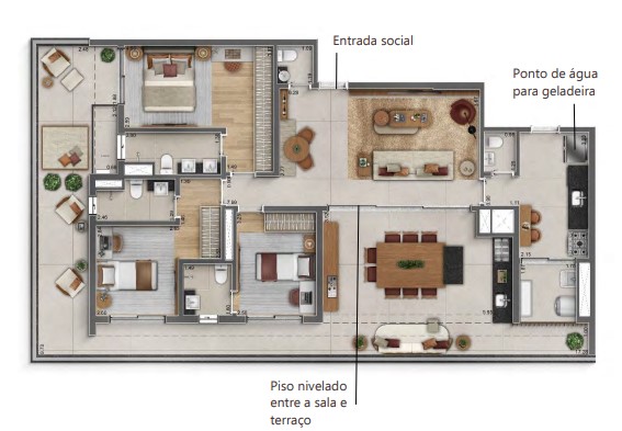 Apartamento à venda com 159m², 3 quartos com vaga - 27