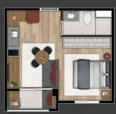 Apartamento à venda com 25m², 0 quartos sem vaga - 33