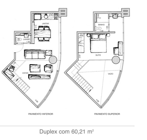 Apartamento à venda com 60m², 1 quarto com vaga - 82