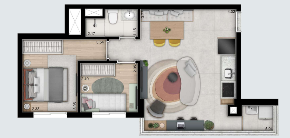 Apartamento à venda com 84m², 2 quartos com vaga - 28