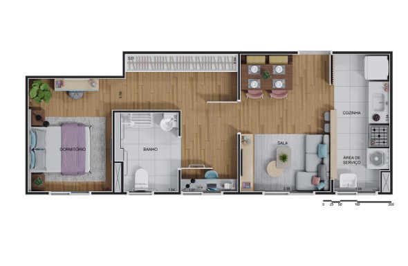 Apartamento à venda com 40m², 1 quarto sem vaga - 11
