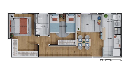 Apartamento à venda com 42m², 2 quartos sem vaga - 11