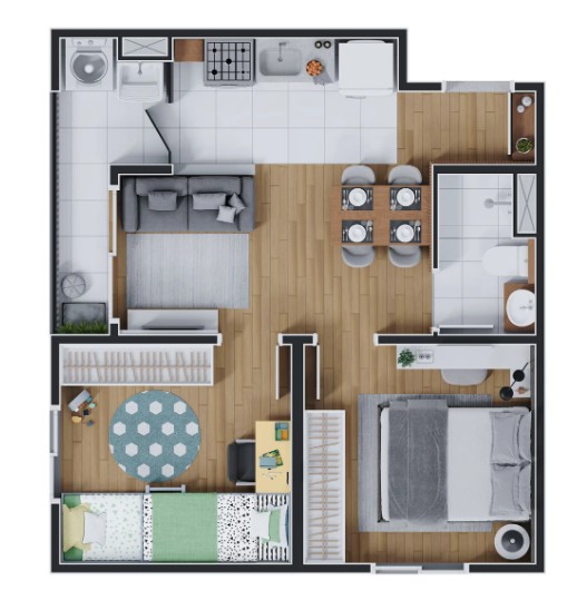 Apartamento à venda com 40m², 2 quartos com vaga - 18