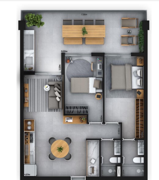Apartamento à venda com 68m², 2 quartos com vaga - 20