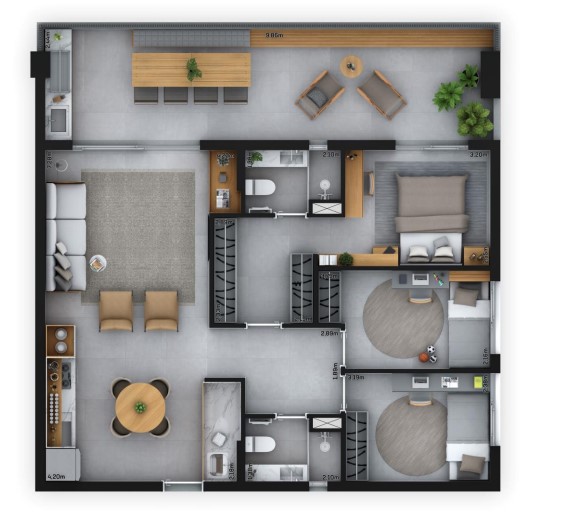 Apartamento à venda com 104m², 3 quartos com vaga - 20