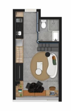 Studio à venda com 24m², 0 quartos sem vaga - 15