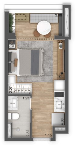 Studio à venda com 34m², 0 quartos sem vaga - 29