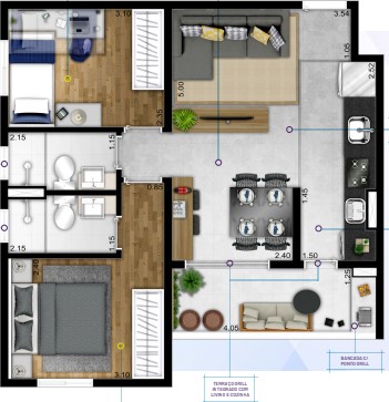 Apartamento à venda com 52m², 2 quartos com vaga - 16