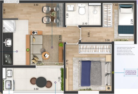 Apartamento à venda com 37m², 2 quartos com vaga - 16
