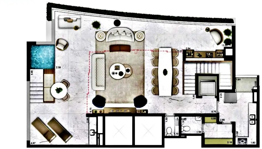 Apartamento à venda com 291m², 3 quartos com vaga - 25