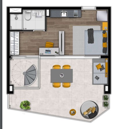 Apartamento à venda com 104m², 1 quarto com vaga - 12
