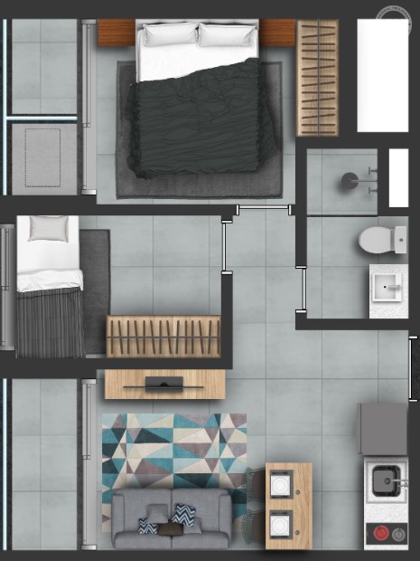 Apartamento à venda com 41m², 2 quartos sem vaga - 12