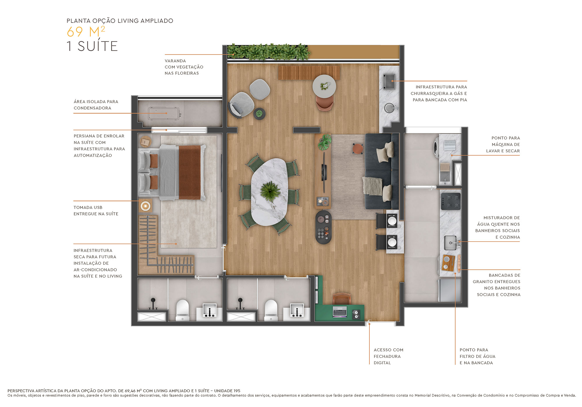 Apartamento à venda com 69m², 2 quartos com vaga - 23