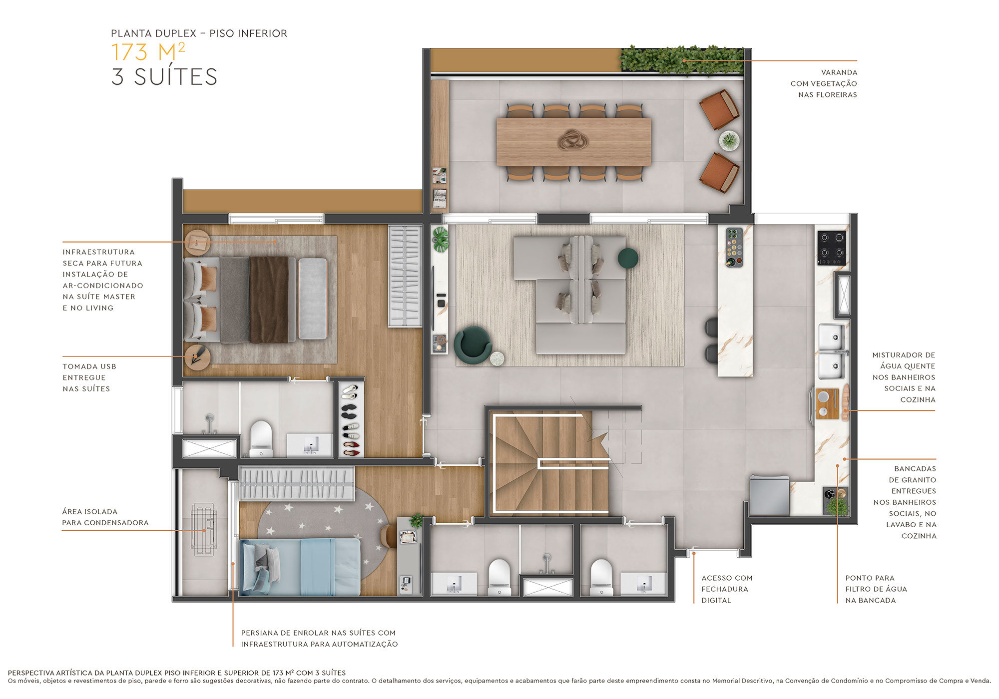 Apartamento à venda com 173m², 3 quartos com vaga - 23