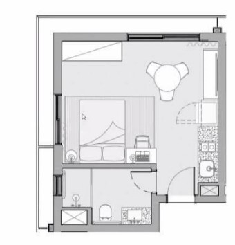 Studio à venda com 32m², 0 quartos sem vaga - 20