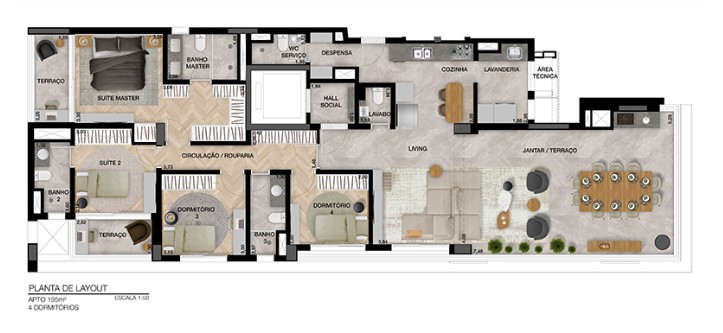 Apartamento à venda com 195m², 4 quartos com vaga - 16