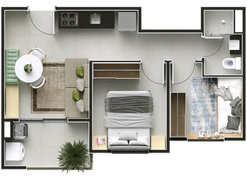 Apartamento à venda com 39m², 2 quartos sem vaga - 31