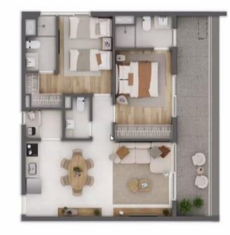 Apartamento à venda com 80m², 2 quartos com vaga - 20