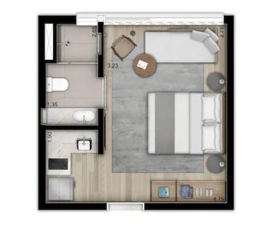 Apartamento à venda com 25m², 0 quartos sem vaga - 18