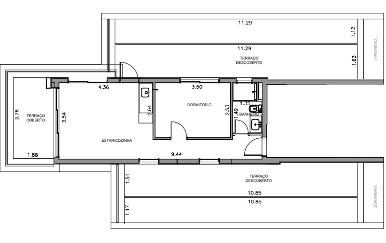 Apartamento à venda com 129m², 1 quarto sem vaga - 14