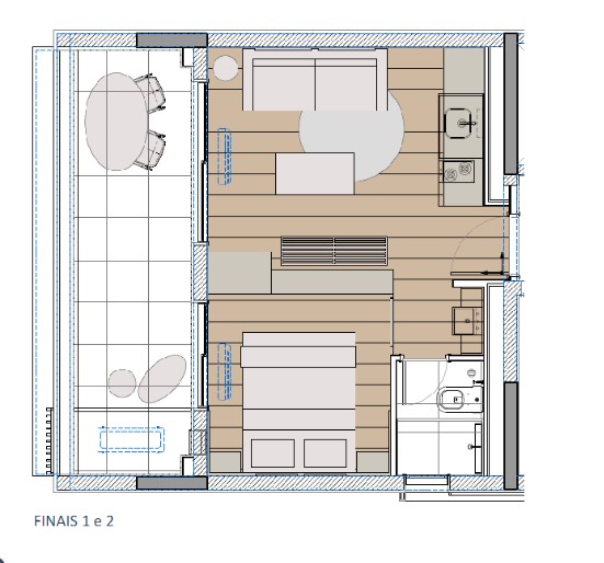 Apartamento à venda com 38m², 1 quarto sem vaga - 67