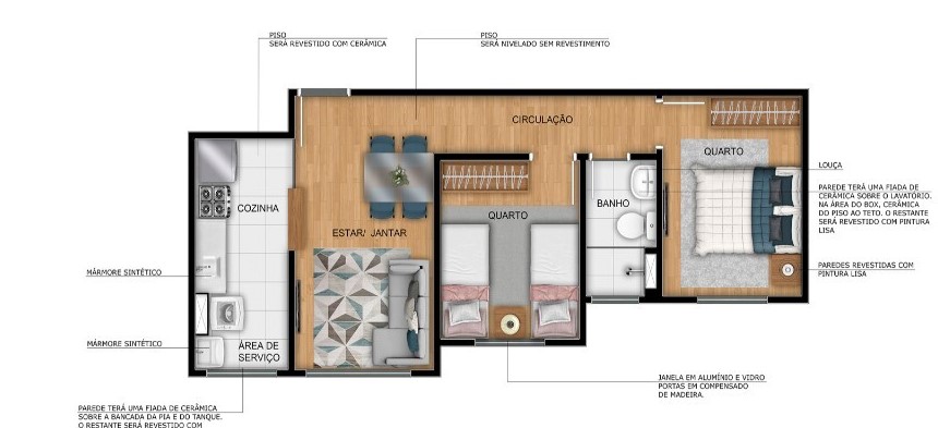 Apartamento à venda com 44m², 2 quartos com vaga - 17