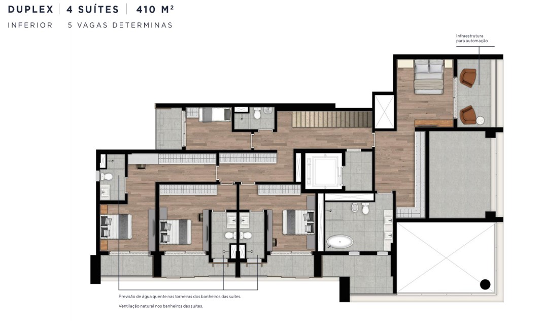 Apartamento à venda com 410m², 4 quartos com vaga - 25