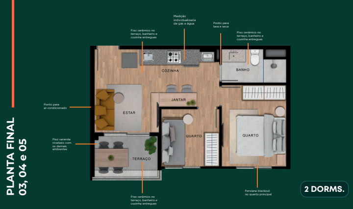 Apartamento à venda com 37m², 2 quartos com vaga - 14