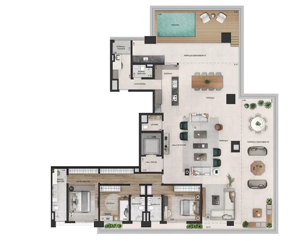 Apartamento à venda com 348m², 3 quartos com vaga - 16