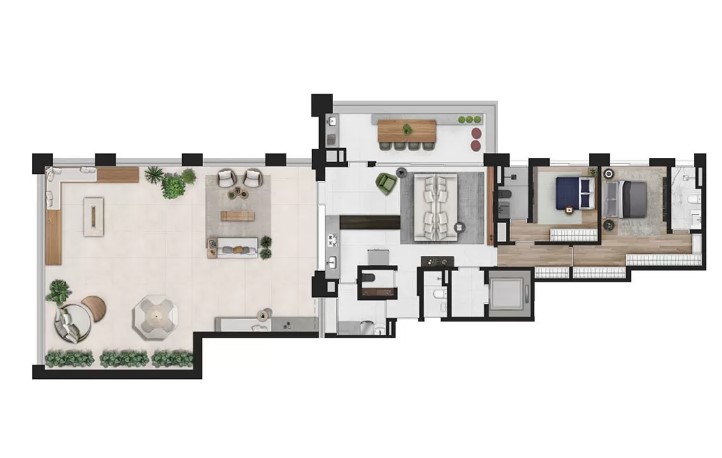 Apartamento à venda com 249m², 2 quartos com vaga - 16