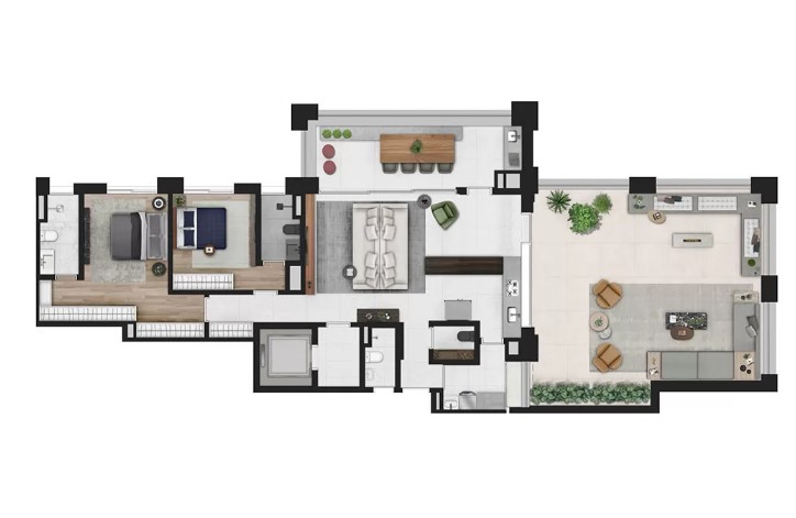 Apartamento à venda com 195m², 2 quartos com vaga - 16