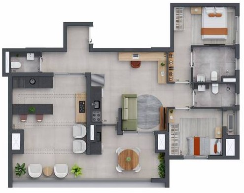 Apartamento à venda com 109m², 2 quartos com vaga - 18