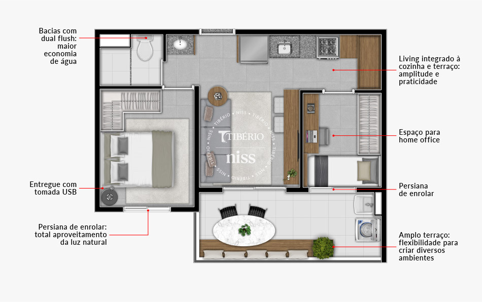 Apartamento à venda com 38m², 2 quartos sem vaga - 19