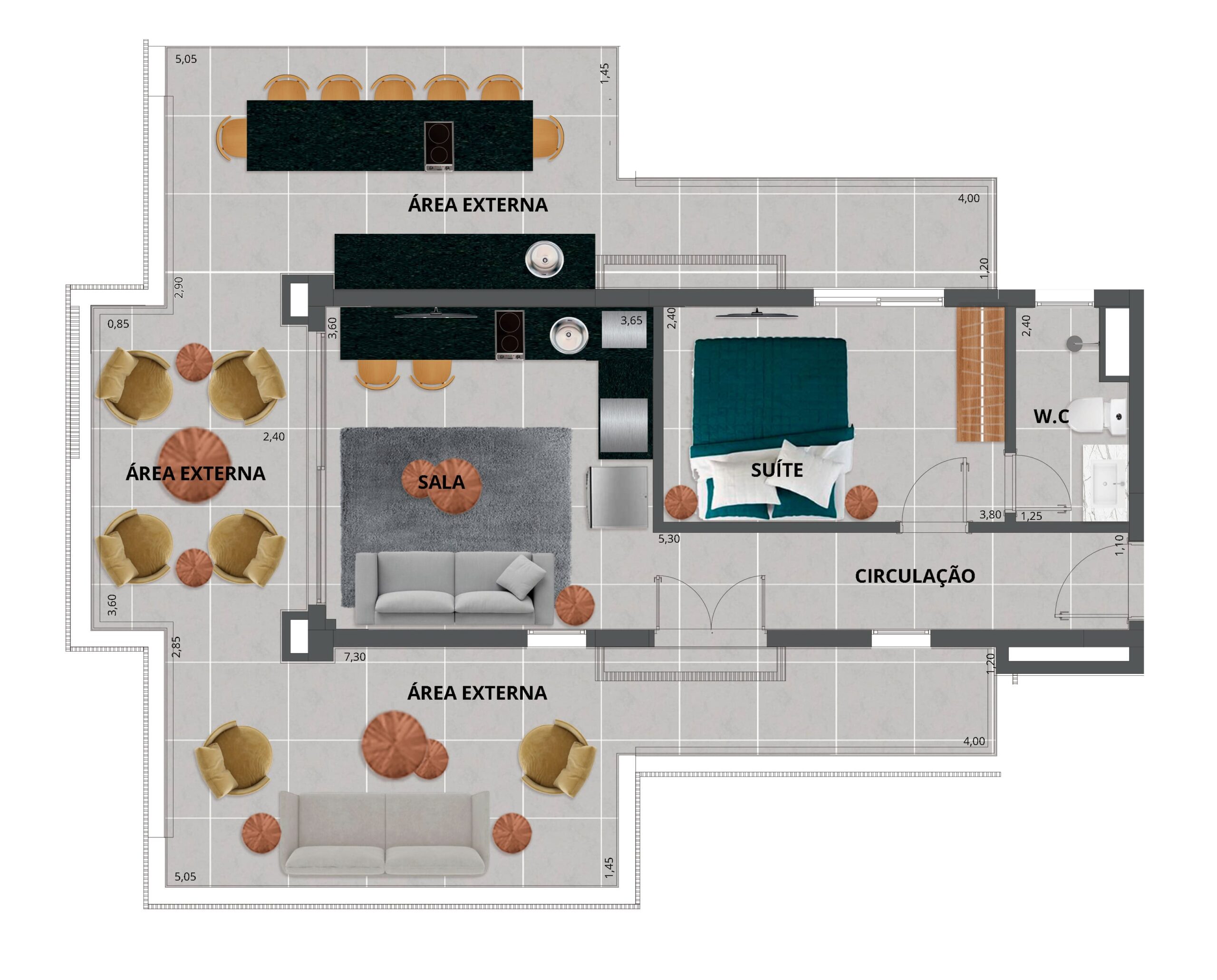 Apartamento à venda com 124m², 2 quartos com vaga - 7