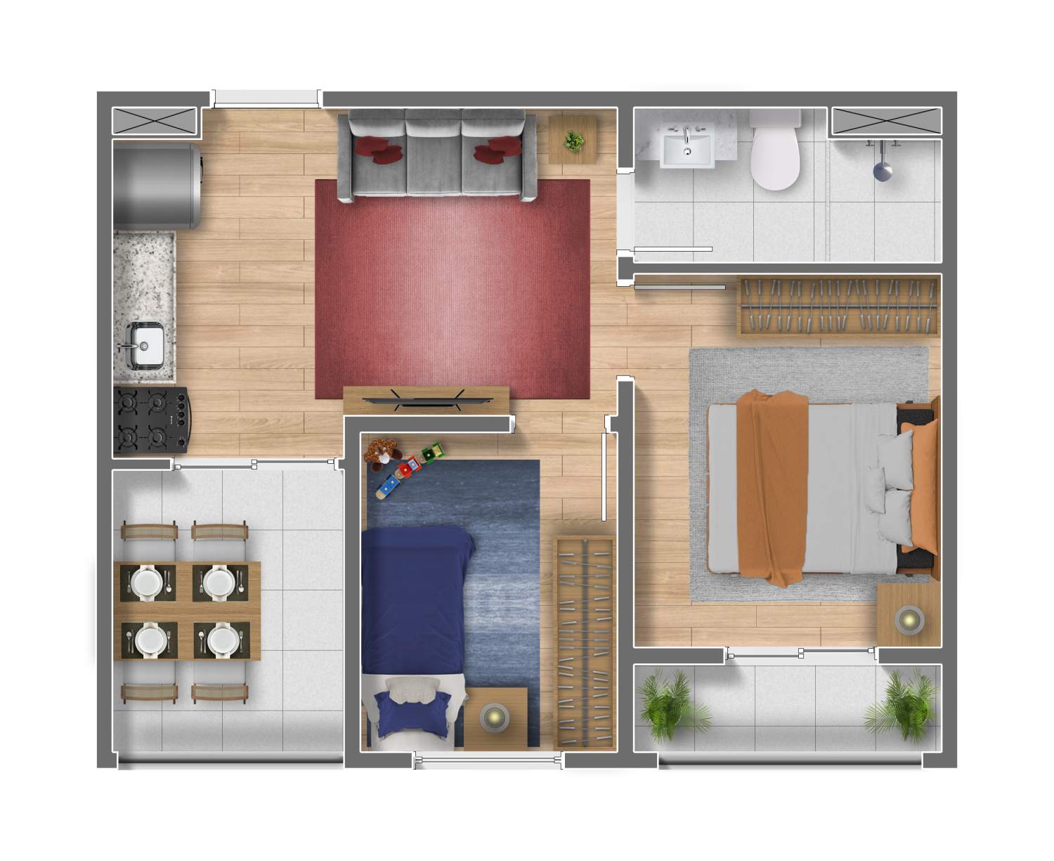 Apartamento à venda com 35m², 2 quartos sem vaga - 17