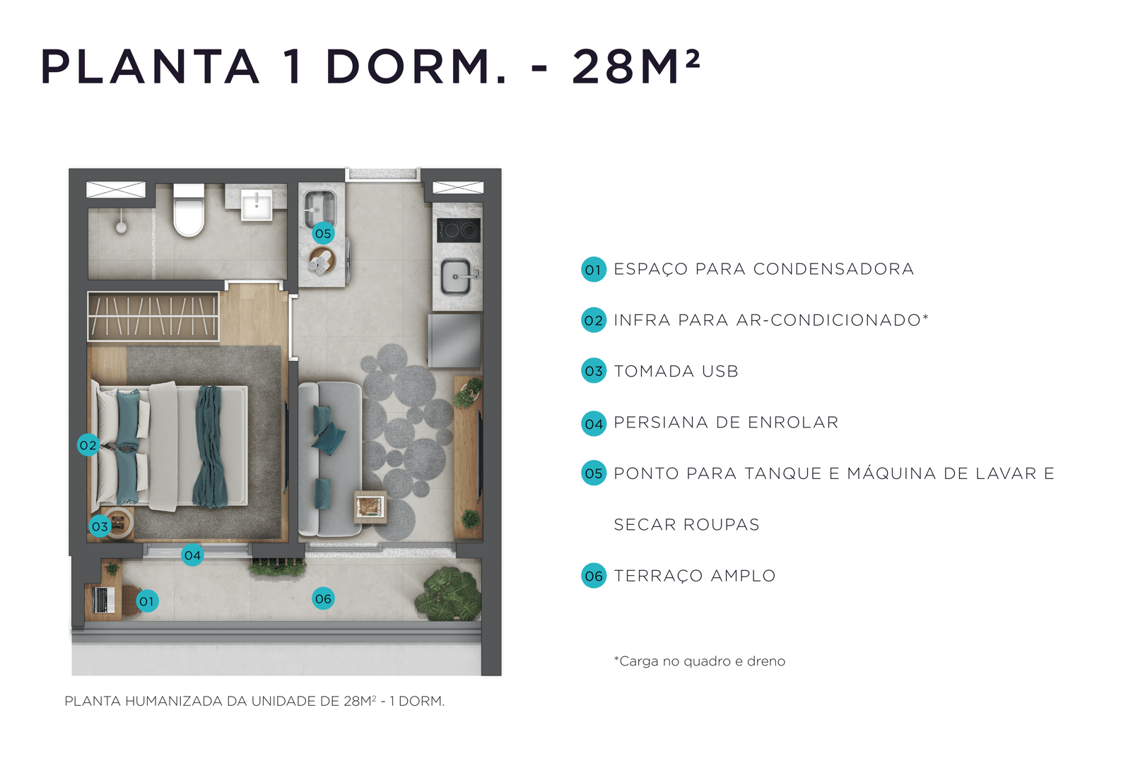 Apartamento à venda com 28m², 1 quarto sem vaga - 25