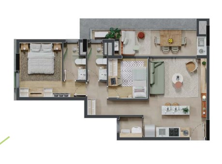 Apartamento à venda com 64m², 2 quartos com vaga - 27