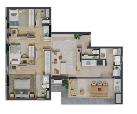 Apartamento à venda com 79m², 3 quartos com vaga - 27