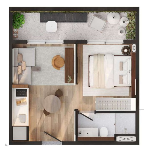 Apartamento à venda com 34m², 1 quarto sem vaga - 13