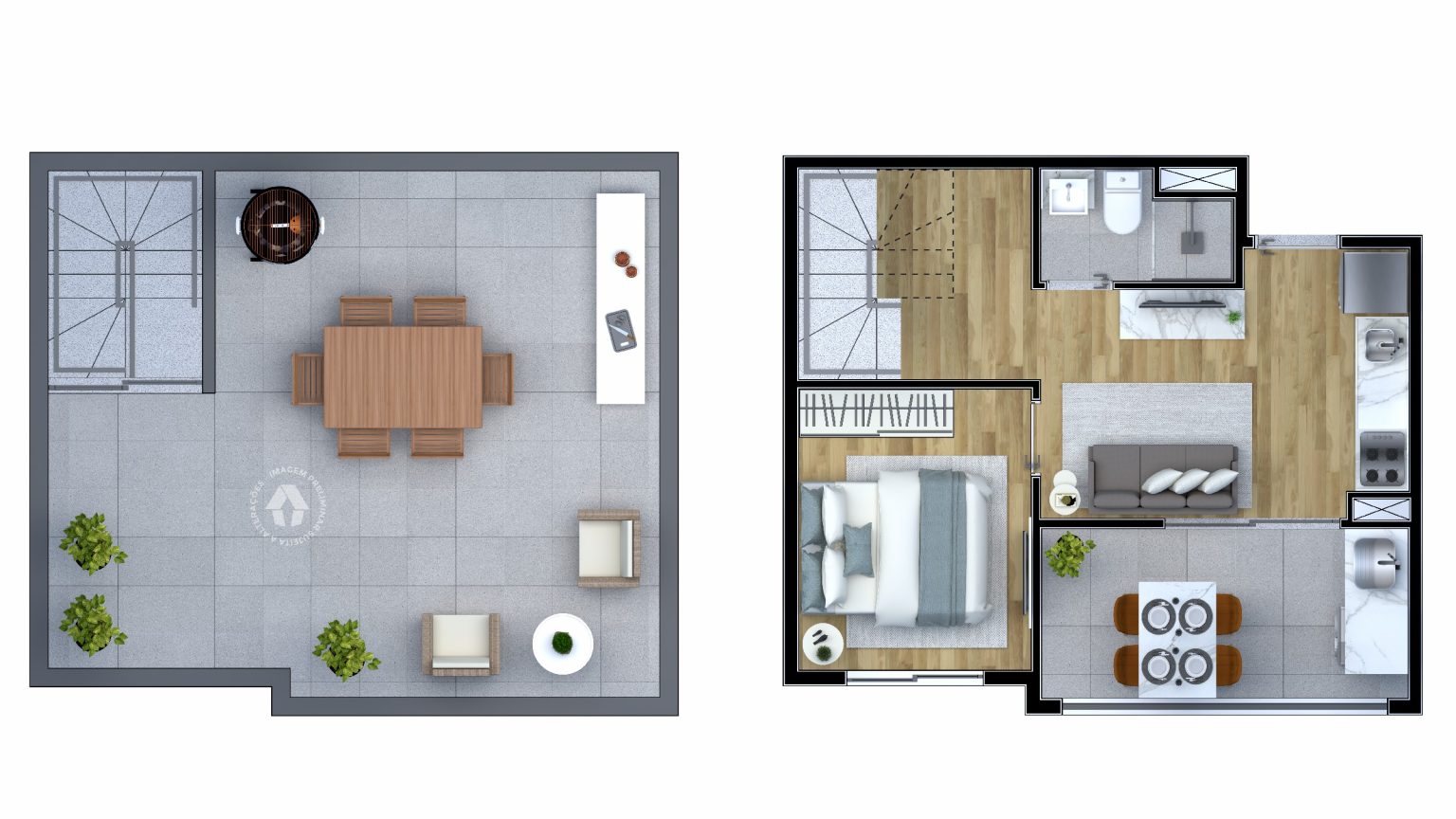 Apartamento à venda com 58m², 1 quarto sem vaga - 20