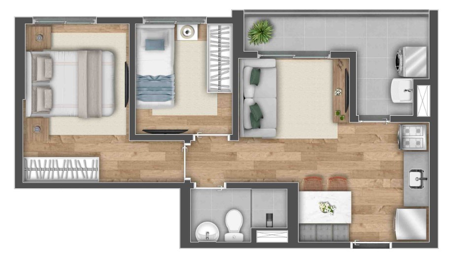 Apartamento à venda com 42m², 2 quartos com vaga - 19