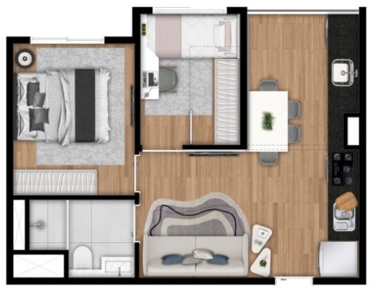 Apartamento à venda com 36m², 2 quartos com vaga - 13