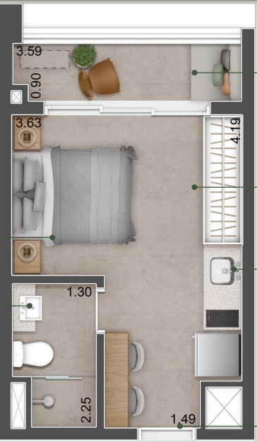 Apartamento à venda com 25m², 0 quartos sem vaga - 14