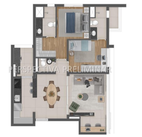 Apartamento à venda com 77m², 2 quartos com vaga - 18