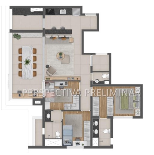 Apartamento à venda com 107m², 3 quartos com vaga - 18