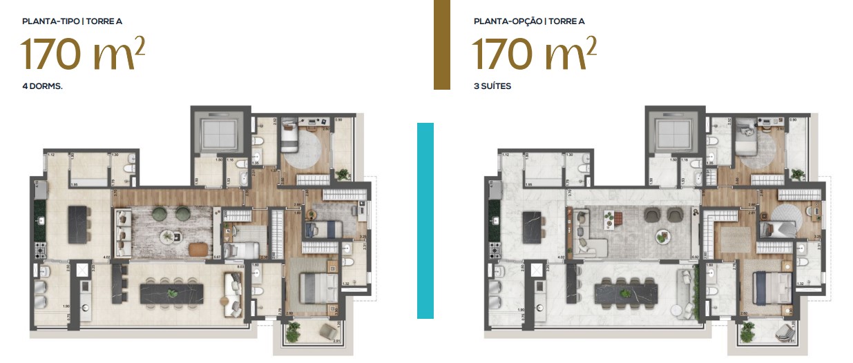 Apartamento à venda com 170m², 4 quartos com vaga - 32