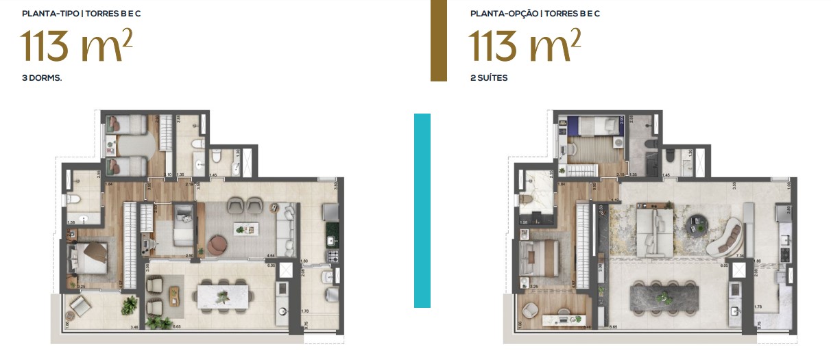 Apartamento à venda com 113m², 3 quartos com vaga - 32