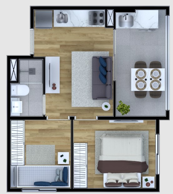 Apartamento à venda com 36m², 2 quartos sem vaga - 34