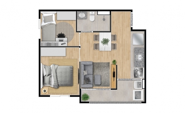 Apartamento à venda com 36m², 2 quartos sem vaga - 10