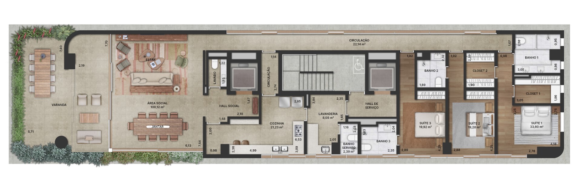 Apartamento à venda com 277m², 3 quartos com vaga - 25